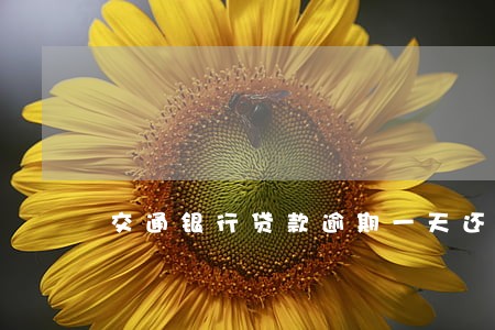 交通银行贷款逾期一天还 交通银行贷款逾期一天还
