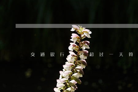 交通银行还款超过一天算逾期吗