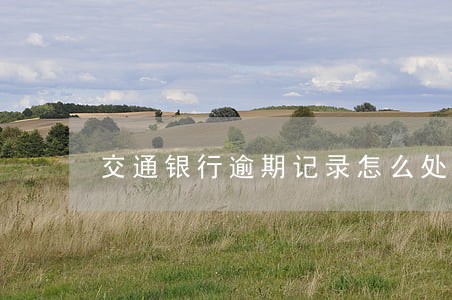 交通银行逾期记录怎么处理 交通银行逾期记录怎么处理