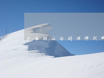 产权转让合同律师找哪家 产权转让合同律师找哪家