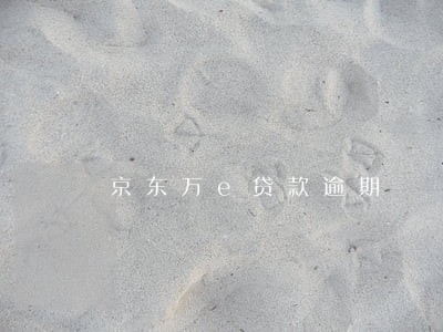 京东万e贷款逾期 京东万e贷款逾期