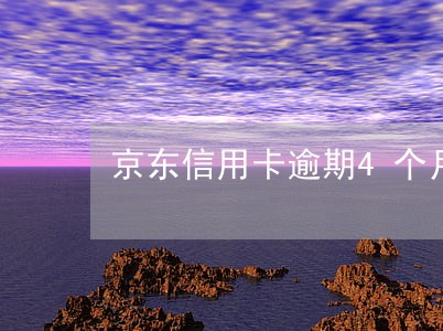 京东信用卡逾期4个月怎么处理