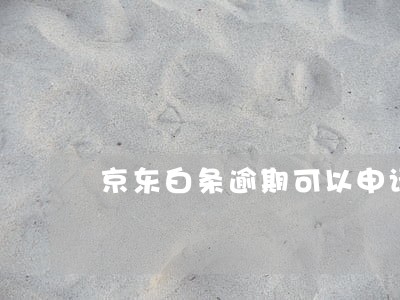 京东白条逾期可以申请只还本金吗 京东白条逾期可以申请只还本金吗