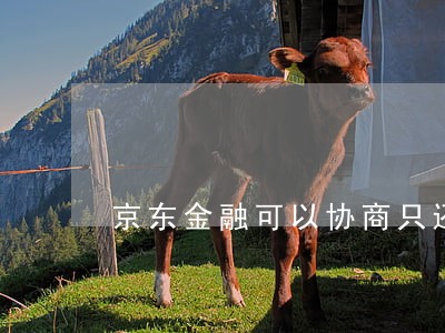 京东金融可以协商只还本金吗 京东金融可以协商只还本金吗