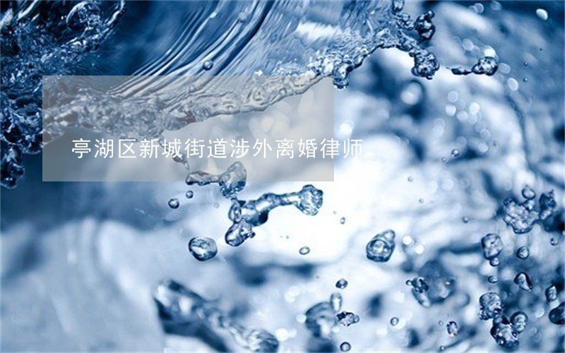 亭湖区新城街道涉外离婚律师 亭湖区新城街道涉外离婚律师