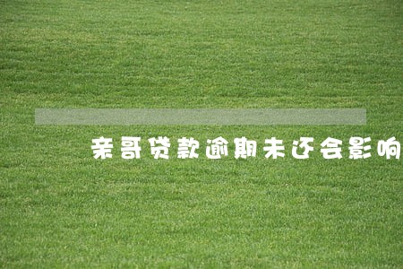 亲哥贷款逾期未还会影响妹妹 亲哥贷款逾期未还会影响妹妹