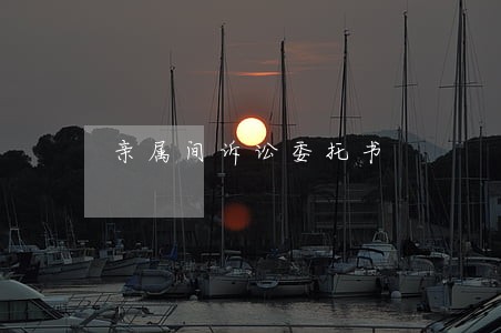 亲属间诉讼委托书 亲属间诉讼委托书
