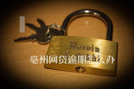 亳州网贷逾期怎么办 亳州网贷逾期怎么办