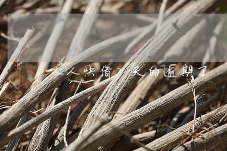 人人快借7天的逾期了 人人快借7天的逾期了