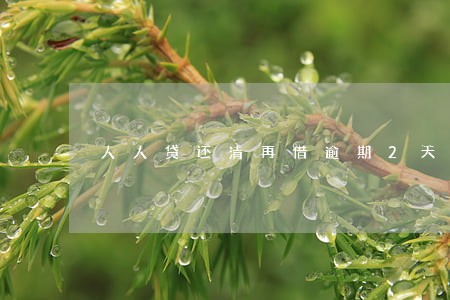 人人贷还清再借逾期2天 人人贷还清再借逾期2天