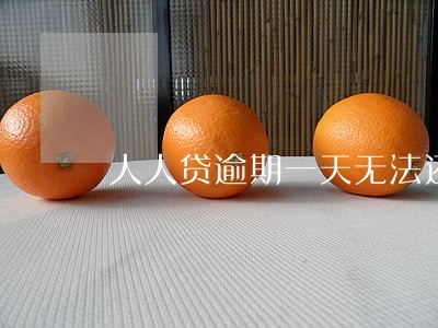 人人贷逾期一天无法还款 人人贷逾期一天无法还款