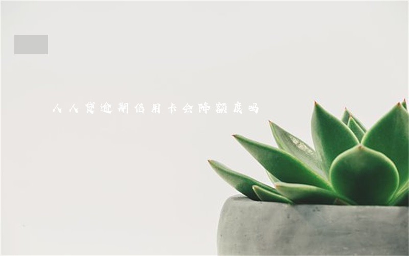 人人贷逾期信用卡会降额度吗 人人贷逾期信用卡会降额度吗