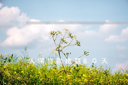人保贷款逾期80天 人保贷款逾期80天