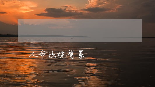 人命法院背景