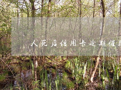 人死后信用卡逾期催款流程 人死后信用卡逾期催款流程