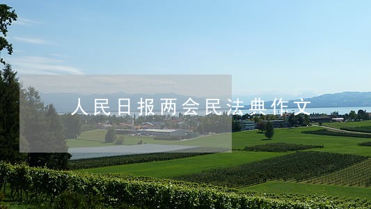 人民日报两会民法典作文 人民日报两会民法典作文