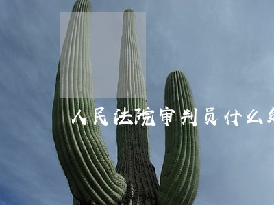 人民法院审判员什么级别 人民法院审判员什么级别