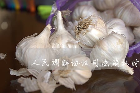 人民调解协议司法确认时间 人民调解协议司法确认时间