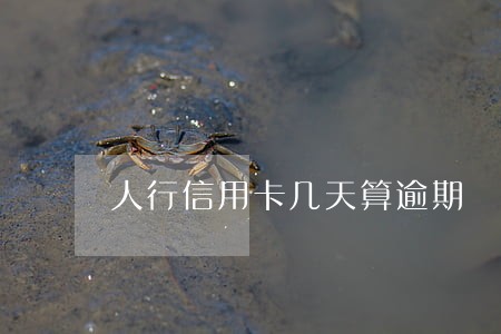 人行信用卡几天算逾期 人行信用卡几天算逾期