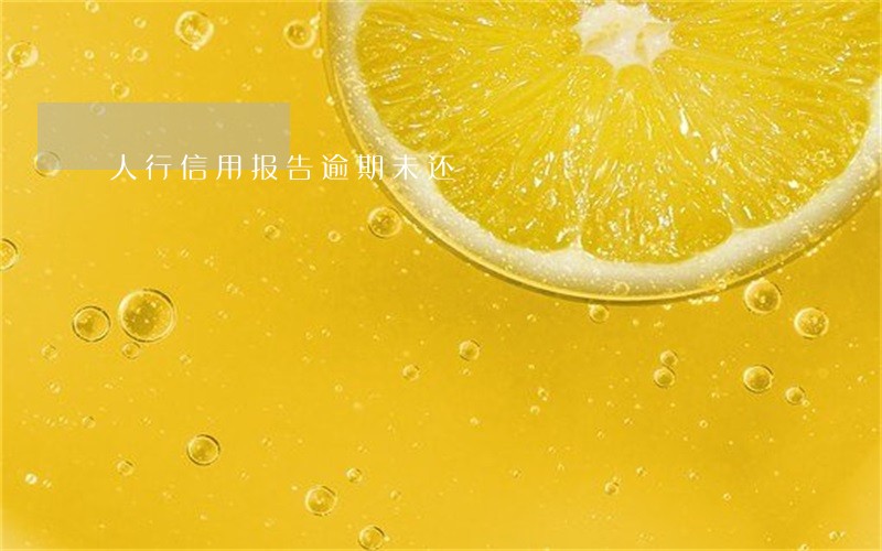 人行信用报告逾期未还 人行信用报告逾期未还