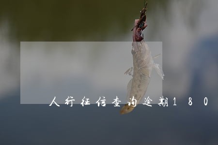 人行征信查询逾期180天 人行征信查询逾期180天
