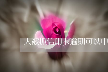 人被抓信用卡逾期可以申诉吗 人被抓信用卡逾期可以申诉吗