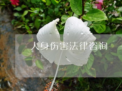 人身伤害法律咨询 人身伤害法律咨询