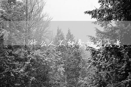 什么人不能参加司法考 什么人不能参加司法考