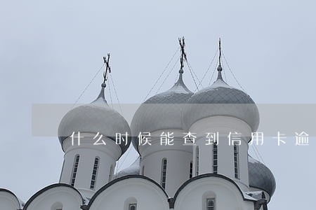 什么时候能查到信用卡逾期记录 什么时候能查到信用卡逾期记录