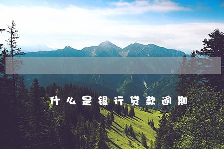 什么是银行贷款逾期 什么是银行贷款逾期