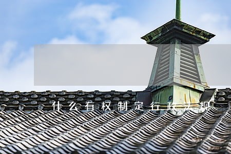 什么有权制定行政法规 什么有权制定行政法规