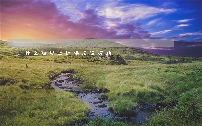什么级以上提供法律援助 什么级以上提供法律援助