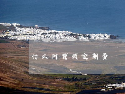 什么网贷减逾期费 什么网贷减逾期费