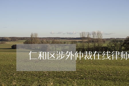 仁和区涉外仲裁在线律师咨询 仁和区涉外仲裁在线律师咨询