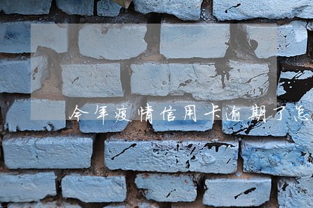今年疫情信用卡逾期了怎么办 今年疫情信用卡逾期了怎么办