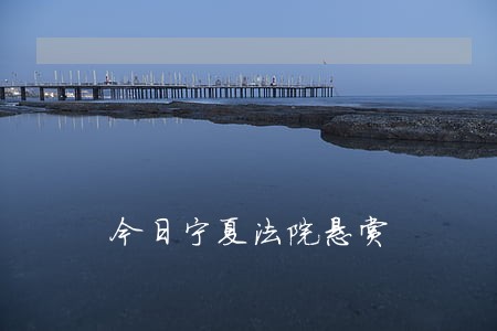今日宁夏法院悬赏 今日宁夏法院悬赏