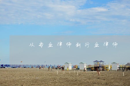 从专业律师到行业律师 从专业律师到行业律师