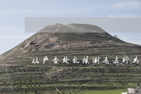 从严查处乱倾倒违法行为 从严查处乱倾倒违法行为