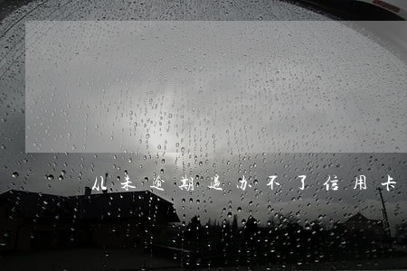 从未逾期过办不了信用卡 从未逾期过办不了信用卡