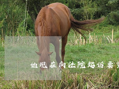 他现在向法院起诉要变更 他现在向法院起诉要变更