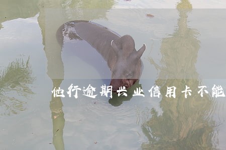 他行逾期兴业信用卡不能使用