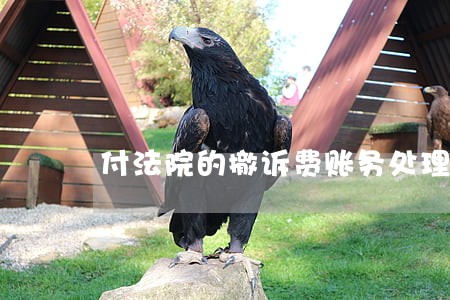 付法院的撤诉费账务处理 付法院的撤诉费账务处理