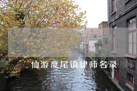 仙游度尾镇律师名录 仙游度尾镇律师名录