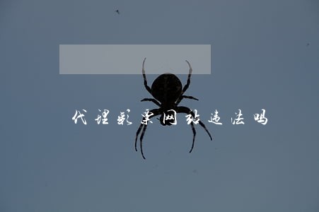 代理彩票网站违法吗 代理彩票网站违法吗