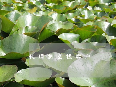 代理怎么找客户 代理怎么找客户