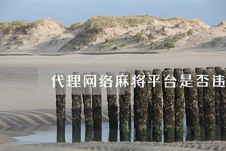 代理网络麻将平台是否违法 代理网络麻将平台是否违法