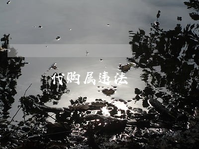 代购属违法 代购属违法