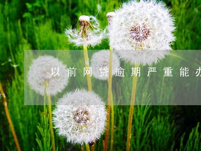 以前网贷逾期严重能办理车贷吗 以前网贷逾期严重能办理车贷吗