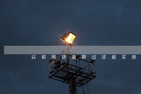 以前网贷逾期过还能买房吗 以前网贷逾期过还能买房吗