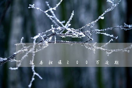 以房担保200万逾期 以房担保200万逾期